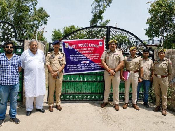 J&K Police Attaches Drug Peddler’s Properties Worth Rs 7 Crore In Kathua