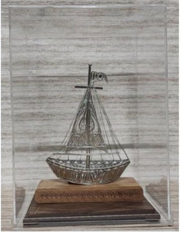 ilver sailboat crafted in the celebrated Cuttack Filigree tradition ilver sailboat crafted in the celebrated Cuttack Filigree tradition