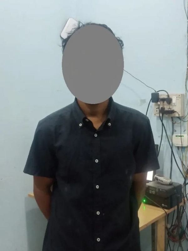 Image of the 26-year-old arrested in sexual assault case in Manipur’s Imphal East