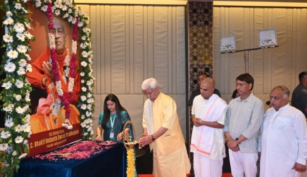 LG Sinha Lays Foundation Stone Of Akshaya Patra’s Centralised Mid-Day Meal Kitchen In Katra
