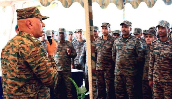 Lt Gen Pratik Sharma visits TRINETRA AI Lab at Akhnoor