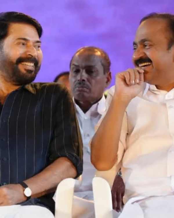 Malayalam Super star Mamooty with CM VD Satheeshan at Kochj