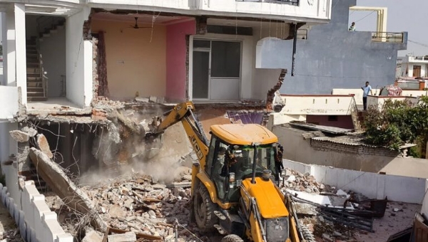 Drug dealer’s properties worth Rs 4 crores demolished in Miran Sahib