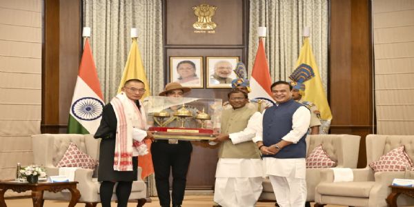 Assam Governor, CM Hold Talks with Bhutan PM in Guwahati