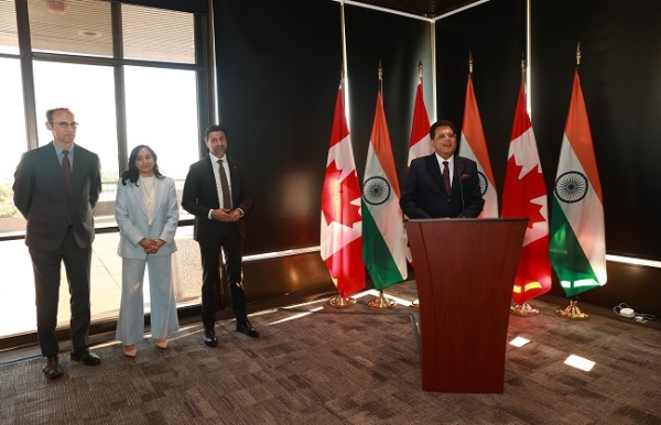 Piyush Goyal While addressing the Indian diaspora in Canada,