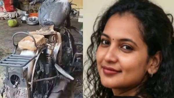Arathy ,accused ;burnt bike Arathy ,accused ;burnt bike