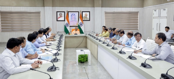 Yogi Adityanath, while reviewing the Health and Medical Education Departments on Tuesday Yogi Adityanath, while reviewing the Health and Medical Education Departments on Tuesday