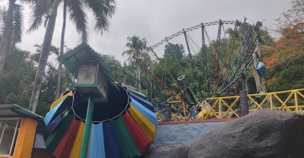 The spot where the accident happened at the amusement park in Vembayam The spot where the accident happened at the amusement park in Vembayam