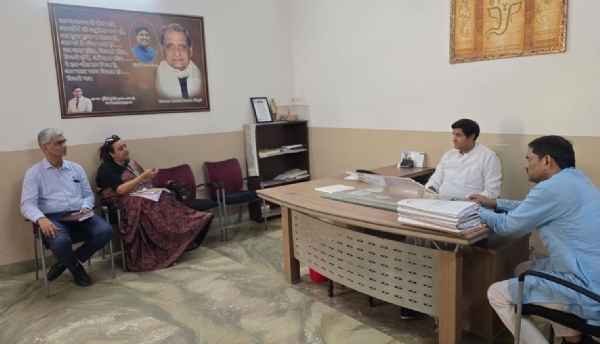 Ujjwal Raman Singh, an Allahabad MP, speaking to PPGCCL authorities