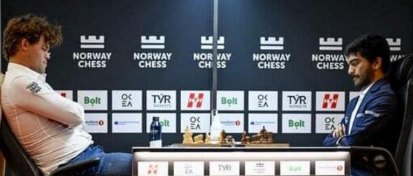 Magnus Carlsen and D.Gukesh