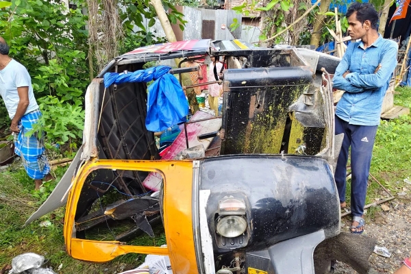 A vehicle after the accident