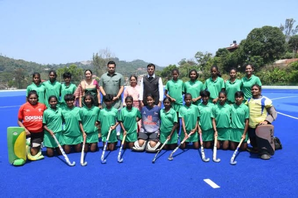 Sports Minister Mandaviya Meets Indian Hockey Players from STC in Madikeri