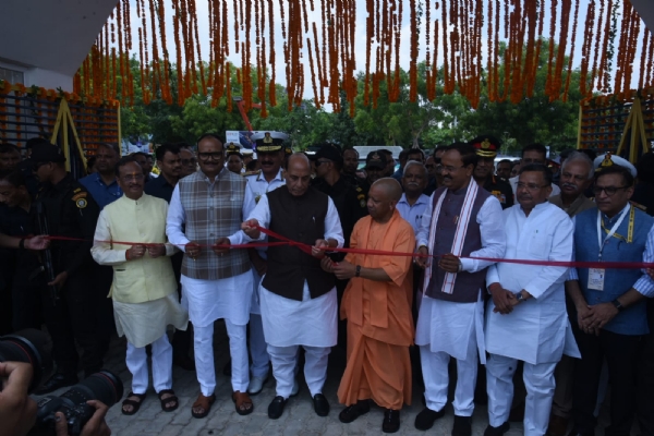 Rajnath Singh, along with Yogi Adityanath, inaugurated Navy Shaurya Vatika