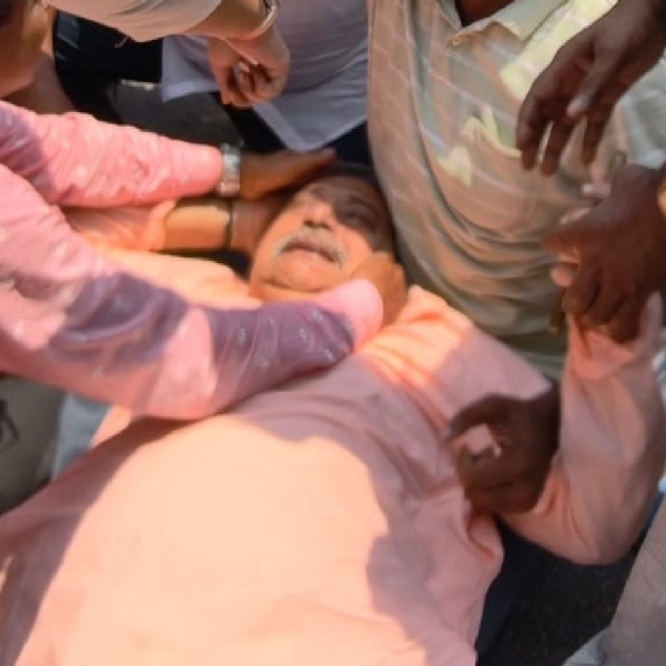 Injured Kalyan Banerjee
