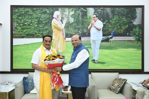 LG Saxena Meets Union Minister CR Patil; Discusses Key Water Resource And Irrigation Initiatives For Ladakh