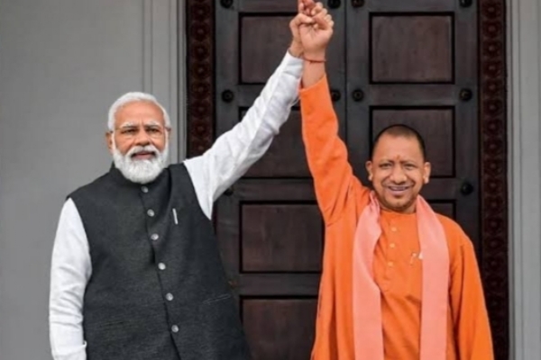 UP CM with PM Modi (file photo)