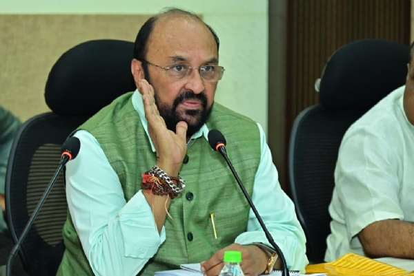 State Higher Education Minister Yogendra Upadhyay