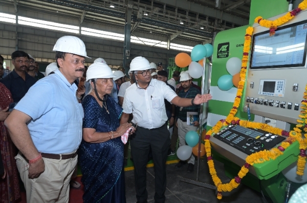 Anandiben Patel on Saturday inspected the Modern Coach Factory