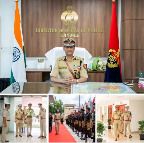 Images of the Mukesh Singh Assuming Charge as Manipur DGP. Images of the Mukesh Singh Assuming Charge as Manipur DGP.