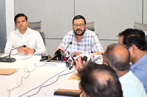 Suresh Pujari during a press conference