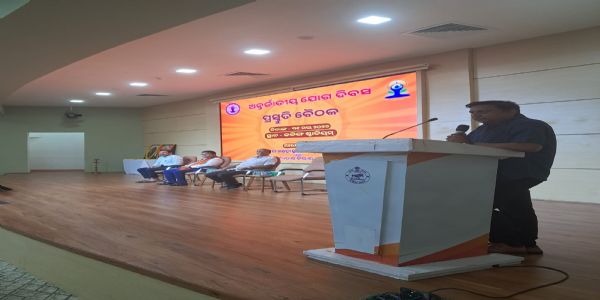 Preparatory Meeting Held for International Yoga Day; Mega Yoga Camp Planned at Kalinga Stadiu