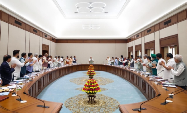 Union Cabinet Extends Congratulations to Prime Minister Narendra Modi.