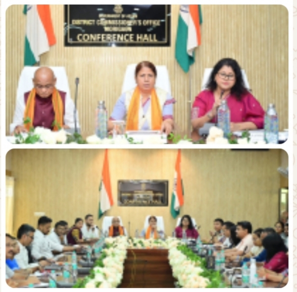 Minister Ajanta Neog Reviewing Morigaon Development Works on Thursday. Minister Ajanta Neog Reviewing Morigaon Development Works on Thursday.