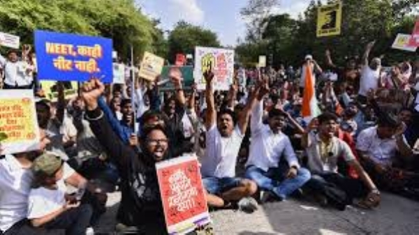 Students and government job seekers rallied in Lucknow on Friday