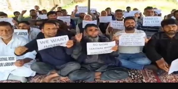 Seasonal Irrigation employees protest, demand job security