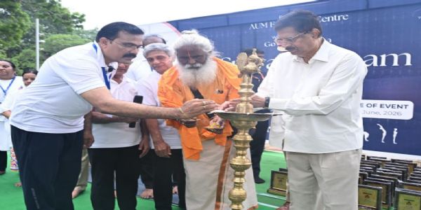 Odisha Governor Participates in Mass Yoga Programme at Konark Sun Temple