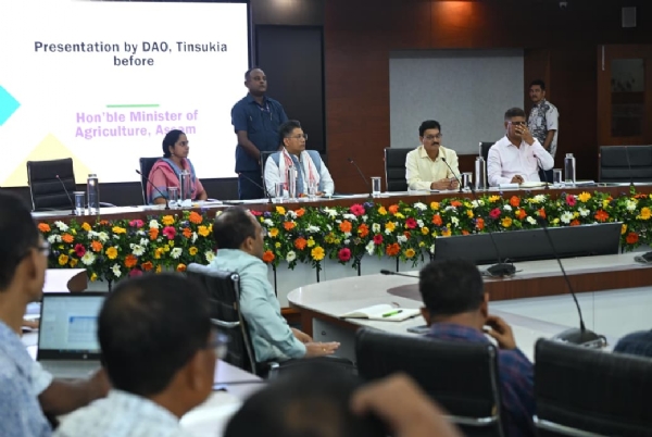 Pijush Hazarika in a Departmental meeting.