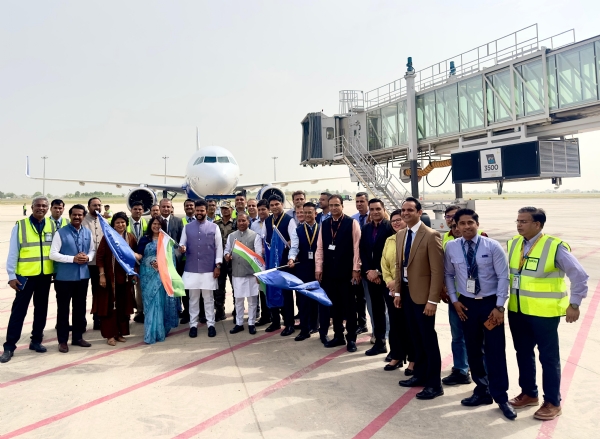 Union Aviation Minister K. Ram Mohan Naidu flagged off the first flight