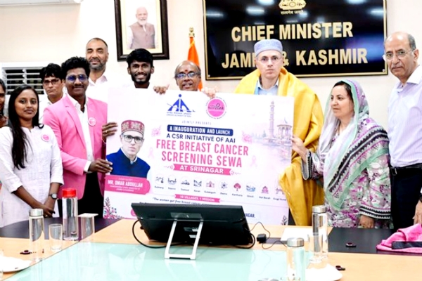 CM Omar Abdullah Inaugurates Free Breast Cancer Screening Seva In Srinagar