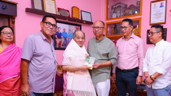 Manipur CM Interacting to Eminent Citizens as NDA Government Completes 12 Years.