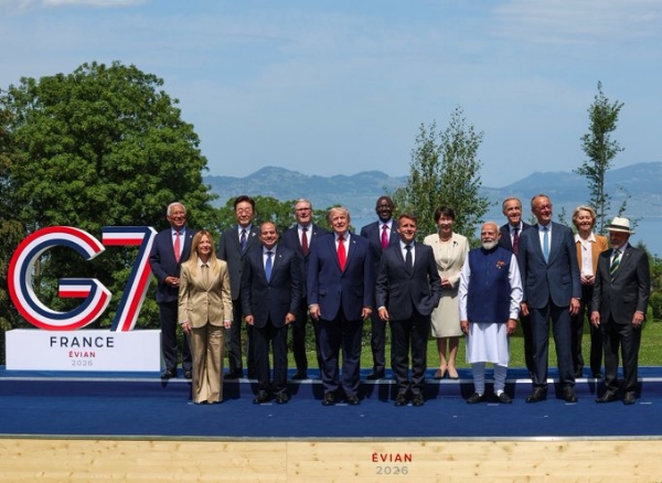 PM Modi with G7 Leaders in Evian