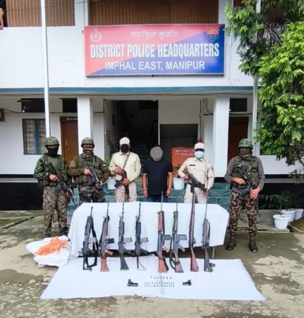 The image shared by Manipur Police. The image shared by Manipur Police.