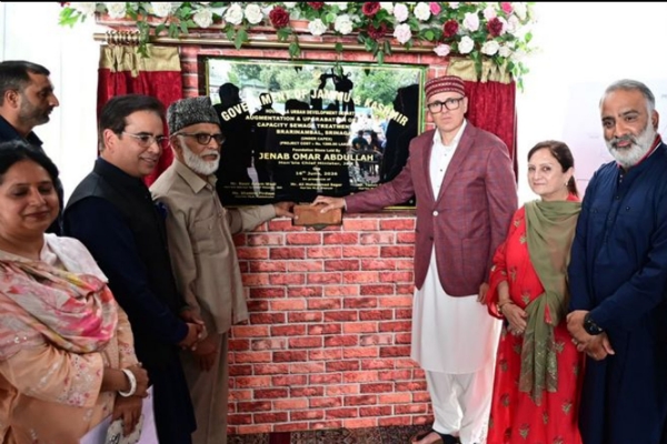Foundation Stone Laid For Two STPs In Srinagar