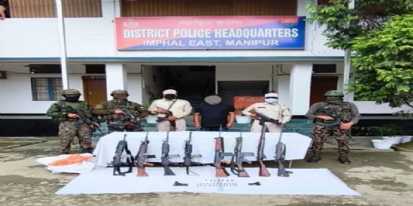 Security Forces Arrest 15, Seize Arms and Narcotics in Manipur Operations
