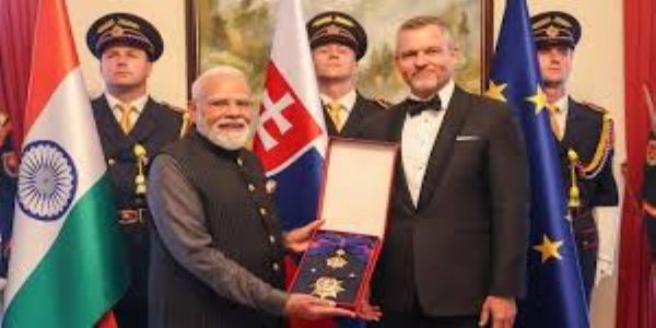 PM Modi conferred Slovakia