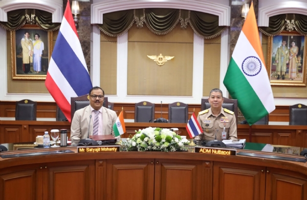 Officials attend the 10th Defence Conference in Bangkok, Thailand.