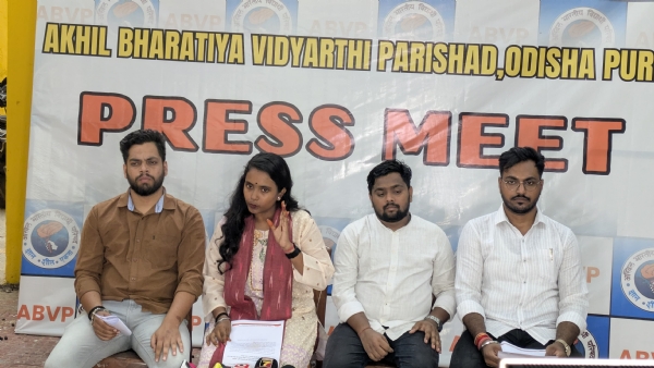 ABVP State Secretary Ms. Diptimayee Pratihari and others