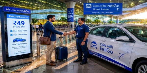 IndiGo Unveils Airport Transfer Service with Cab Bookings Starting at Rs 49