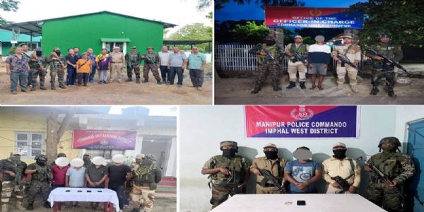 Security Forces Rescue Abducted Man, Arrest Nine Militant Cadres Across Manipur