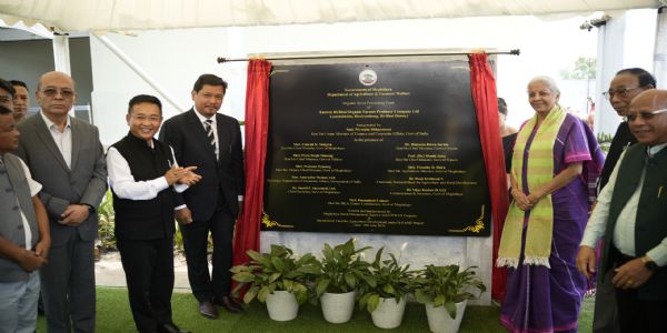 Union Finance Minister Arrives in Shillong; Inaugurates North East’s largest Organic Spice Processing Plant