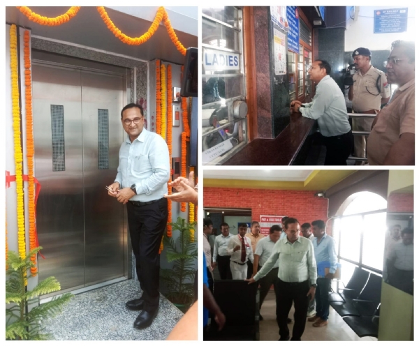 NFR GM Reviewing Rail Infrastructure, Safety and Connectivity Projects in Tripura.