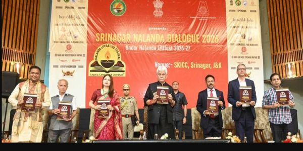 LG Manoj Sinha Addresses Srinagar-Nalanda Dialogue