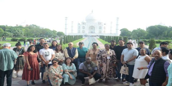 Delegates from BRICS nations visit Taj Mahal to witness India