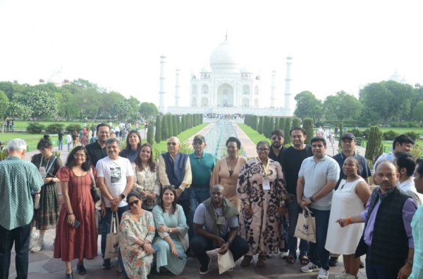 Members of the BRICS countries, who arrived in Agra