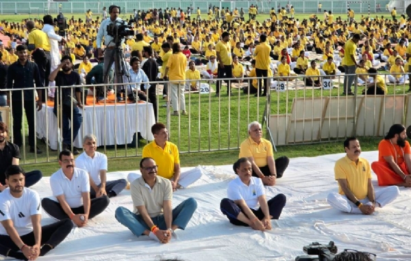 Brajesh Pathak Haridwar inaugurated the Massive Yoga Camp