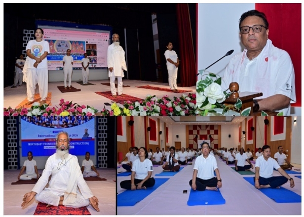 Image of the NFR Observing the International Yoga Day.